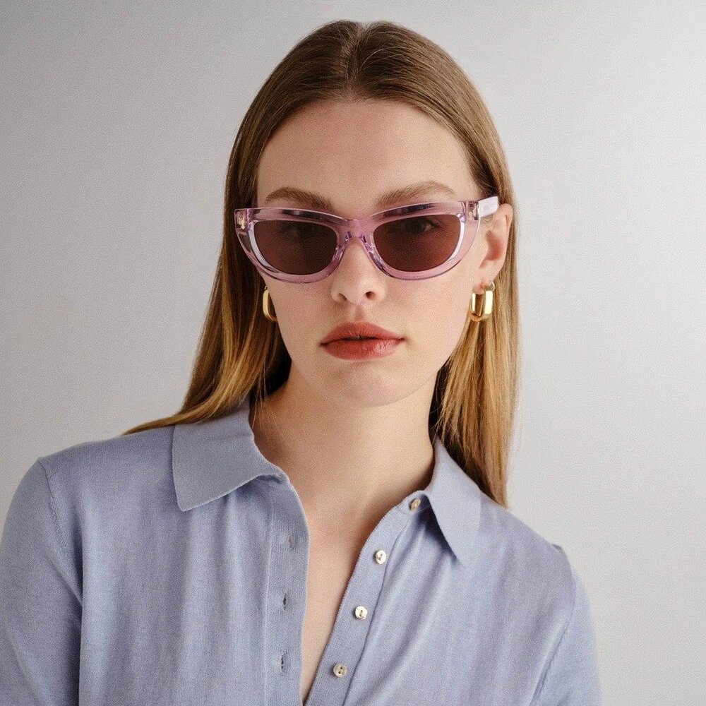 NEW GUCCI SUNGLASSES GG1521S 004 LIGHT PURPLE EYEWEAR